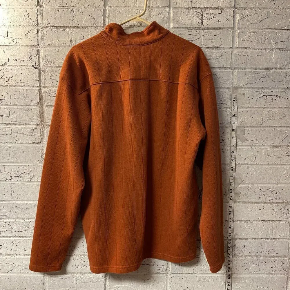Columbia Men's Half Zip Long Sleeve Pullover Burnt Orange Large - Picture 6 of 9